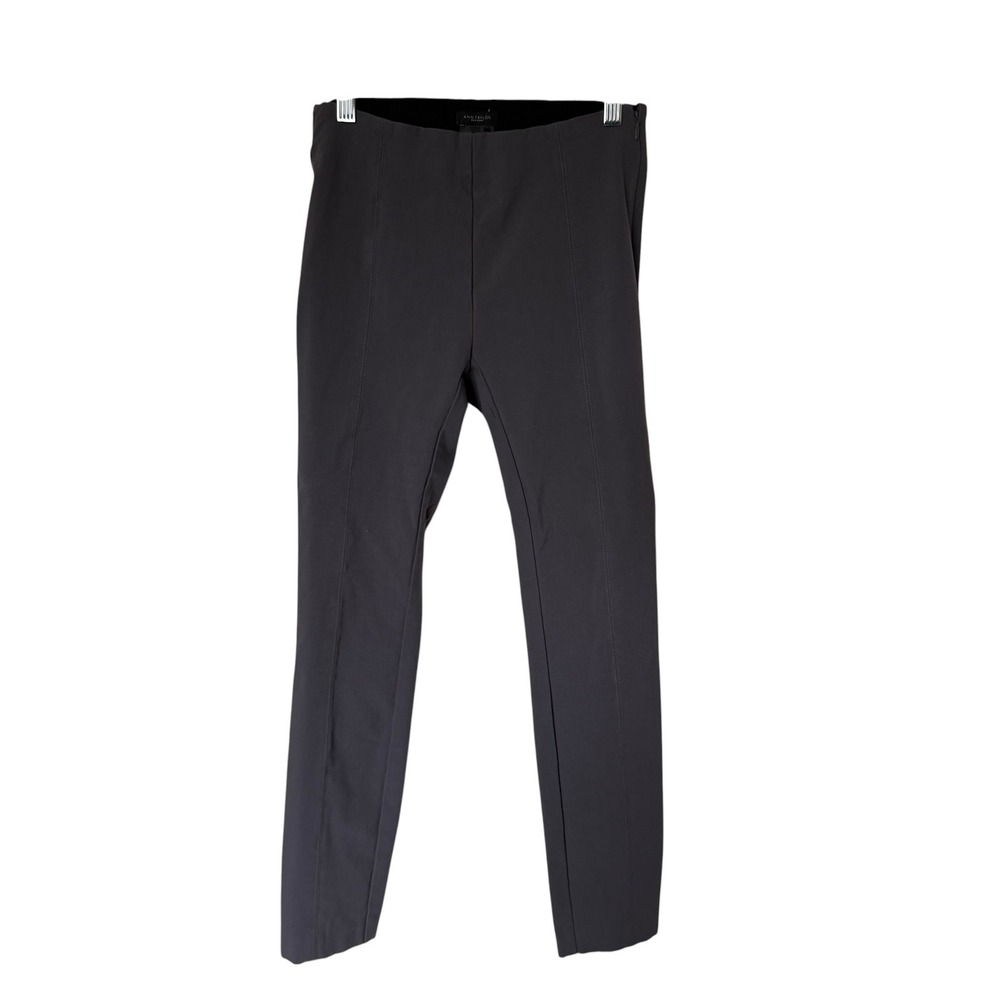 Ann Taylor Factory Skinny Pants Women Size 0 Gray Excellent Seamed Side Zip